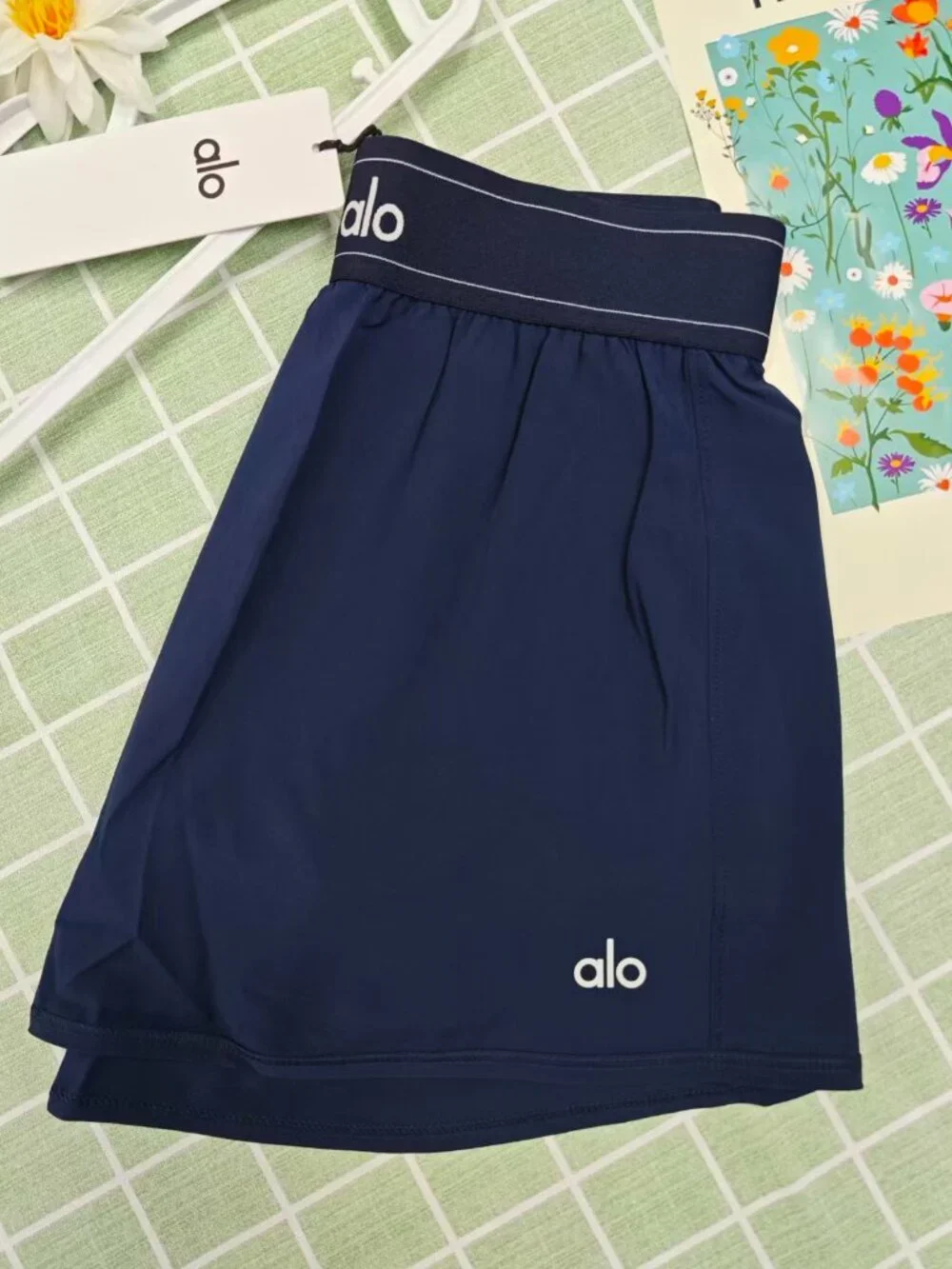 🍀Alo Yoga Match Point Tennis Skirt in Navy Blue 🏌️‍♀️ Brand New